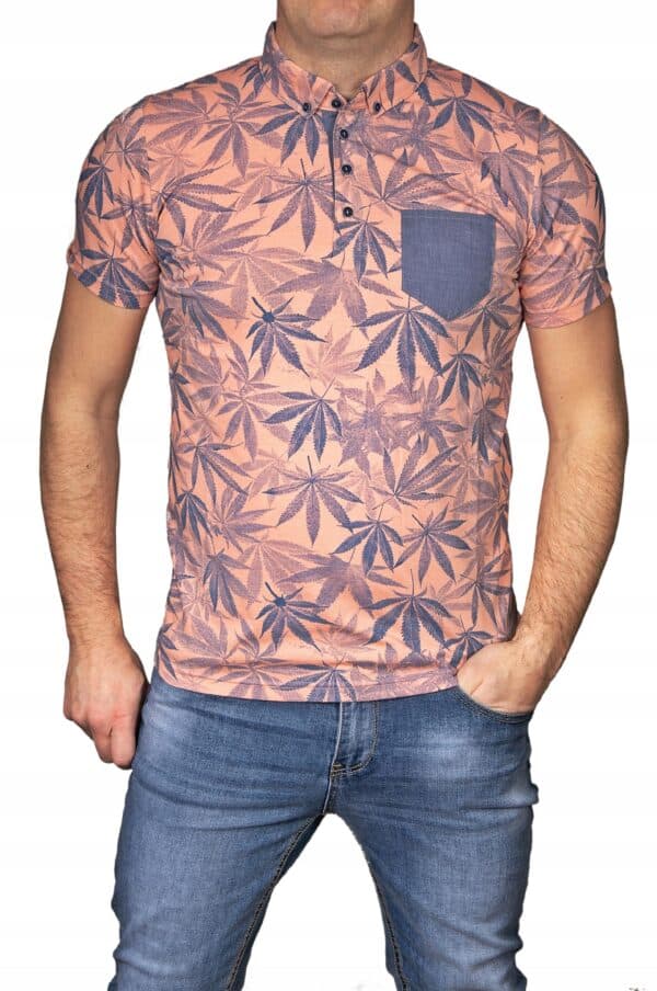POLO koszulka męska marihuana polówka tshirt Polski Bastion z kołnierzem L - sklepbastion.pl
