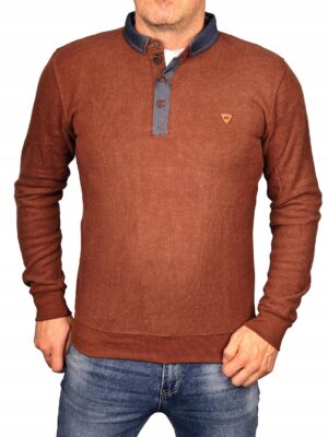Bluza męska elegancka z kołnierzem bawełniana Polo Polska Bastion kp4 XL - sklepbastion.pl