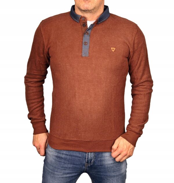 Bluza męska elegancka z kołnierzem bawełniana Polo Polska Bastion kp4 XL - sklepbastion.pl