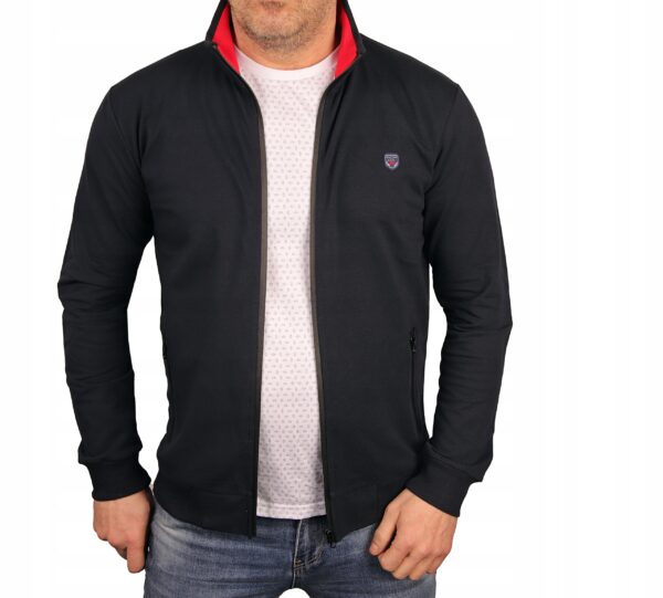 Bluza męska granatowa rozpinana Polska bluzka sportowa Bastion BR22 M - sklepbastion.pl