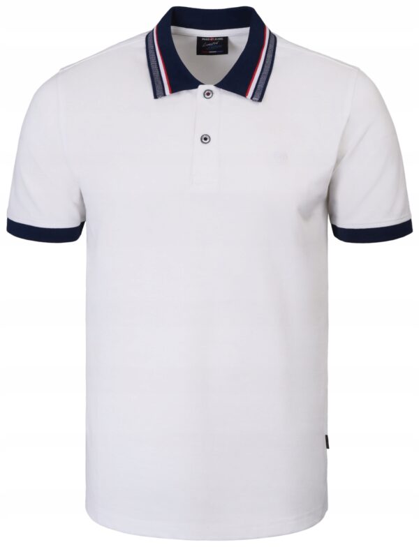 POLO Koszulka Męska biała gładka Bawełniana Pako polówka elegancka 4XL - sklepbastion.pl