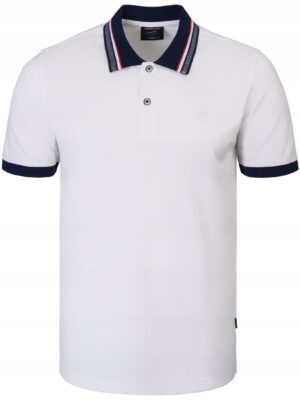 POLO Koszulka Męska biała gładka Bawełniana Pako polówka elegancka 3XL - sklepbastion.pl